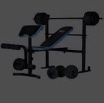 JX-503 Fitness Folding Workout Bench, 50kg Weight Package