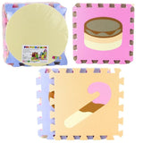 Food Rubber EVA Foam Puzzle Play Mat Floor 10 Interlocking playmat Tiles | 31x31x1 cm