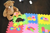 Traffic Rubber EVA Foam Puzzle Play Mat Floor 10 Interlocking playmat Tiles | 31x31x1 cm