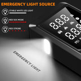 Digital Car Battery Jump Starter with Air Compressor, 4000A 12V Car Battery Jumper with 150PSI Inflator