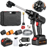 Cordless High-Pressure Car Washer Wireless Car Wash Spray Gun Machine with Portable Lithium Battery