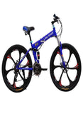Land Rover Folding High Carbon Steel 26" Mountain Bike – 21 Speed Gear Mountain Bicycle