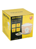 Krypton Electric Rice Cooker with Steamer, Non-Stick Surface, White & Pink