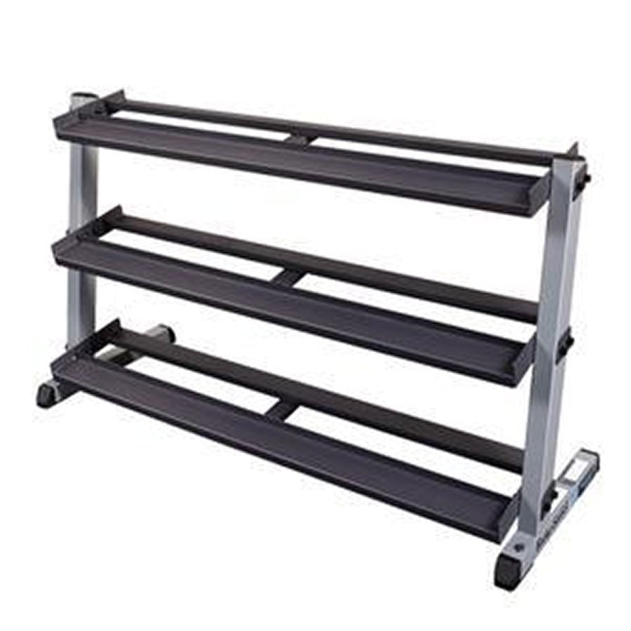 Semi Commercial Dumbbell Rack. Holds upto 140kgs. Assembled size: 145×54.5×78.5cm. - Afrofit GymStore