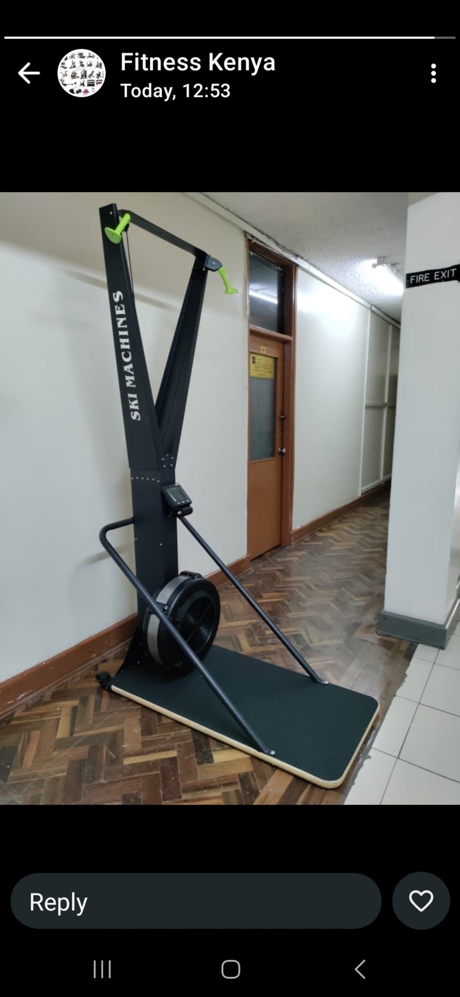 Ski Exercise Machine Indoor SkiERG Equipment KFit - Afrofit GymStore