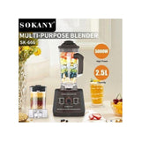 Sokany 2 in 1 5000W commercial blender (SK-666) Heavy-Duty with Grinder Attachment - Afrofit GymStore