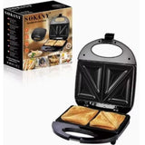 Sokany 2-Slice Sandwich Maker SK-08112 – 800W Non-Stick Toaster - Afrofit GymStore