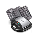 Sokany 3-in-1 Black Sandwich Maker, Waffle Maker & Grill - Non-Stick Plates - Afrofit GymStore
