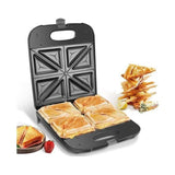 Sokany 4-in-1 Sandwich Maker - Black & Silver, Non-Stick 1400w SK-08102 - Afrofit GymStore