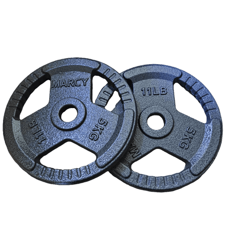 STANDARD CAST IRON TRIP GRIP BARBEL PLATE PAIR - Afrofit GymStore