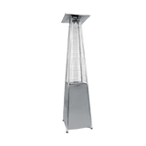 Standing Gas LPG Patio Heater Pyramid Type Stainless Steel, Silver - 13.5KW - Afrofit GymStore