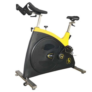 Transformer Heavy Commercial Lesmill Spinning Bike, Yelow/Black, Belt Driven - Afrofit GymStore