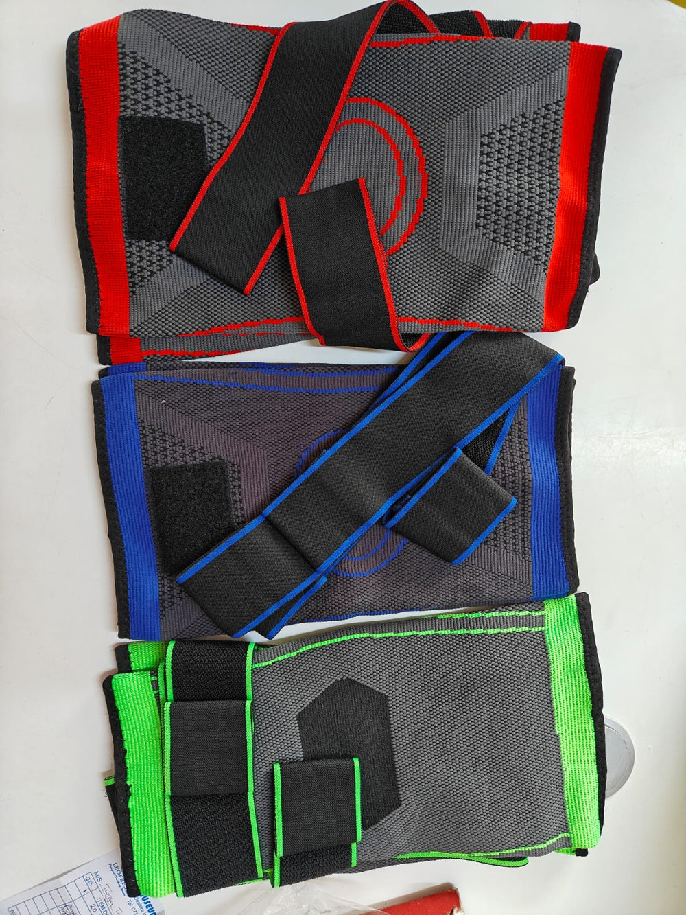 Unisex Knee Sleve Compression Sleeve/Brace with Adjustable Straps Free Size IFx - Afrofit GymStore