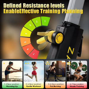ZAZARI Indoor Cycling Bike with 7 - Level Resistance and Silent Belt Drive - Afrofit GymStore