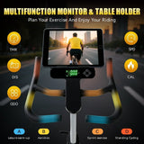 ZAZARI Indoor Cycling Bike with 7 - Level Resistance and Silent Belt Drive - Afrofit GymStore