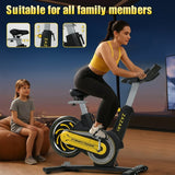 ZAZARI Indoor Cycling Bike with 7 - Level Resistance and Silent Belt Drive - Afrofit GymStore