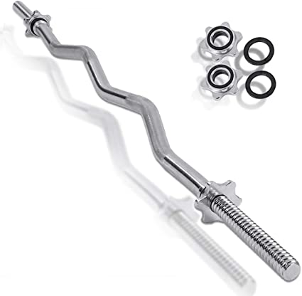 1.2M EZ STANDARD 47' CURL BAR LIFTING WEIGHTBAR - Afrofit GymStore