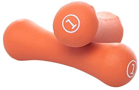 1KG AEROBICS NEOPRENE COATED BONE DUMBELL SET (PAIR) - Afrofit GymStore