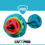 20KG STUDIO RUBBER COATED WEIGHT BARBELL SET - Afrofit GymStore