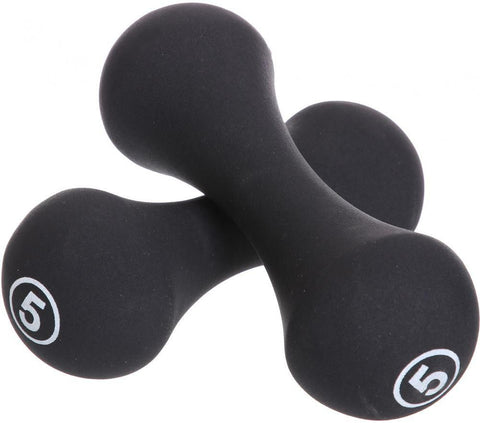 5KG AEROBICS NEOPRENE COATED BONE DUMBBELL SET (PAIR) - Afrofit GymStore