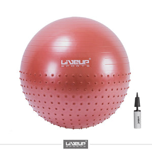 65CM ANTI BURST HALF MASSAGE EXERCISE SWISS BALL WITH SPIKES - Afrofit GymStore