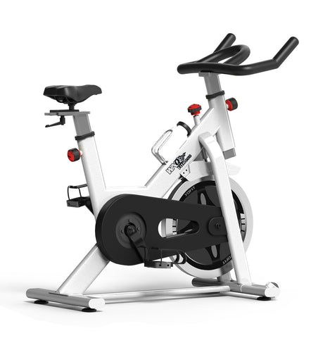 EXERCISE SPINNING BIKE WHITE