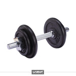 LIVEUP SPORTS 10KG ADJUSTABLE DUMBBELL SET