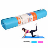 ANTI - SLIP YOGA SPORTS EXERCISE MAT 4MM BLUE - Afrofit GymStore