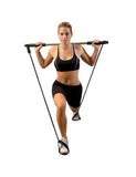 Fit Stick Pilates Alloy Bar Kit with Resistance Band Adjustable Exercise Stick Liveup - Afrofit GymStore