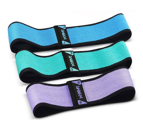 HIP THRUST BOOTY NON - SLIP FABRIC BAND - SET OF THREE BANDS - Afrofit GymStore
