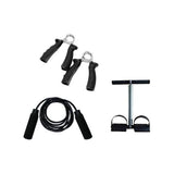 IN 1 WAY TRAINING SET WITH TUMMY TRIMMER, Grip and ROPE - Afrofit GymStore