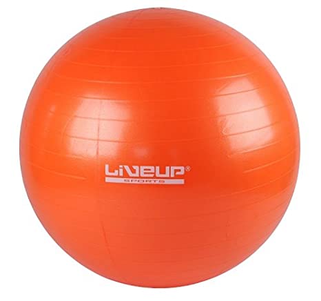 LIVEUP 65CM ANTI BURST EXERCISE SWISS BALL WITH FREE PUMP 950G - Afrofit GymStore