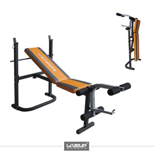 LIVEUP SPORTS ADJUSTABLE MULTI - USE WEIGHT LIFTING EXERCISE BENCH - Afrofit GymStore