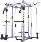Multi - Function Power Cage Super Rack with Cable Cross - Afrofit GymStore
