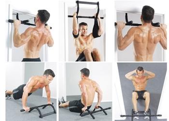 MULTI FUNCTIONAL INDOOR CHIN - UP BAR WITH ARM STRAP HEAVY DUTY - Afrofit GymStore