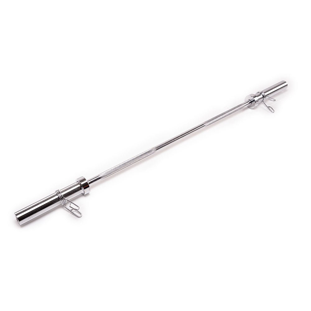 OLYMPIC WEIGHTLIFTING 1.5M BARBELL BAR WITH CLIPS WEIGHTBAR - Afrofit GymStore