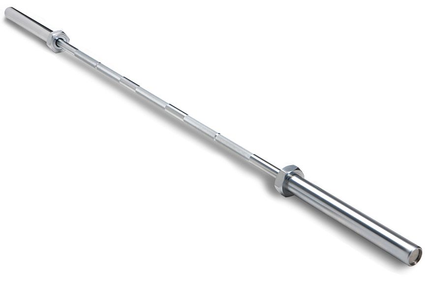 OLYMPIC WEIGHTLIFTING 2.2M LONG BAR WITH CLIPS WEIGHTBAR 15KG - Afrofit GymStore
