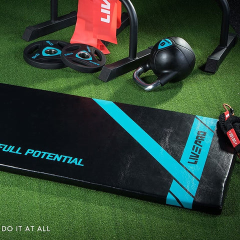 PRO SPORTS LEATHER COVER EXERCISE STRETCH MAT - Afrofit GymStore