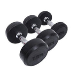 12.5KG  FIXED RUBBER COATED DUMBBELL PAIR