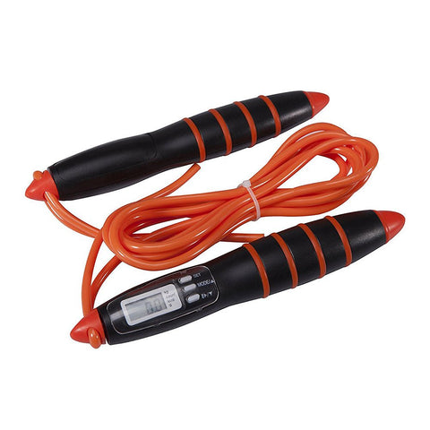 SKIPPING EXERCISE JUMP ROPE WITH COUNTER - ORANGE - Afrofit GymStore
